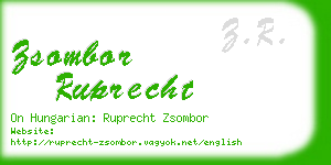 zsombor ruprecht business card